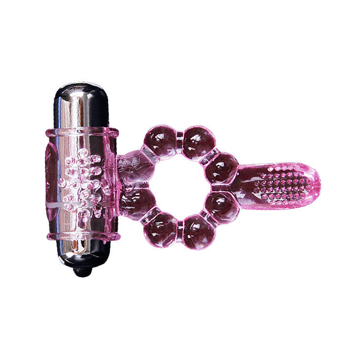 Baile For Him-10 Rhythmen Silikonring mit Rosa Vibration · Vibratoren (Bild 8)