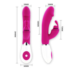 High Tech-Vibrator Flirt mit Rabbit Gene-Silikon, 12 Geschwindigkeiten · Vibratoren (Bild 6)