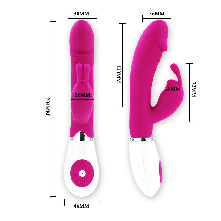 High Tech-Vibrator Flirt mit Rabbit Gene-Silikon, 12 Geschwindigkeiten · Vibratoren (Bild 6)