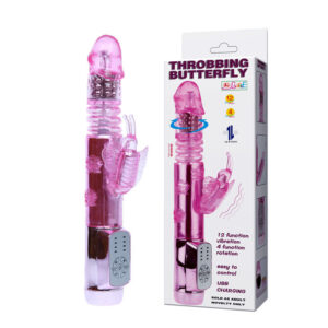 Baile Rotations-Us Rabbit Throbbing Butterfly Vibrator Rotativ · Vibratoren (Bild 3)