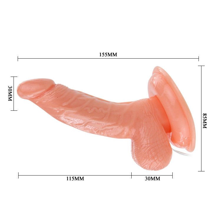 Baile Vibrators-Super Rota Dong Dildo Rotator mit Saugnapf-TPR · Vibratoren (Bild 6)