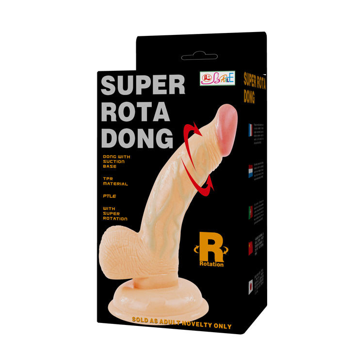 Baile Vibrators-Super Rota Dong Dildo Rotator mit Saugnapf-TPR · Vibratoren (Bild 3)