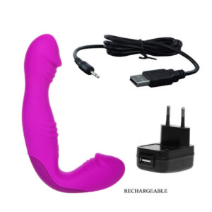 Fun Toys-Angelo Arnes Flieder-Silikon, 12 Geschwindigkeiten, Wiederaufladbar, USB · Vibratoren (Bild 5)