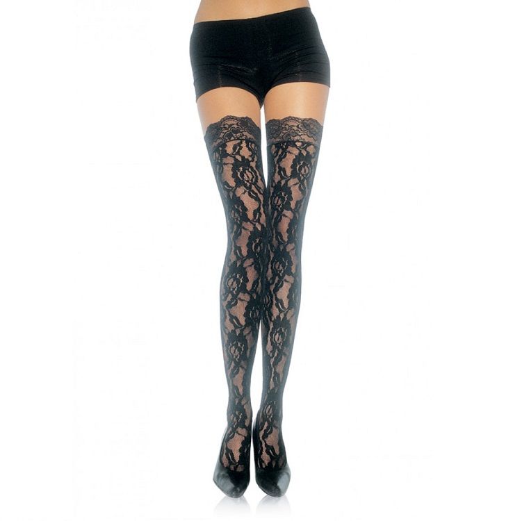 Leg Avenue Hosiery-Strümpfe von floralen Spitzen · Sexy Damen-Dessous