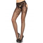 Leg Avenue Hosiery-Elegante Netzzäune Schwarz · Sexy Damen-Dessous