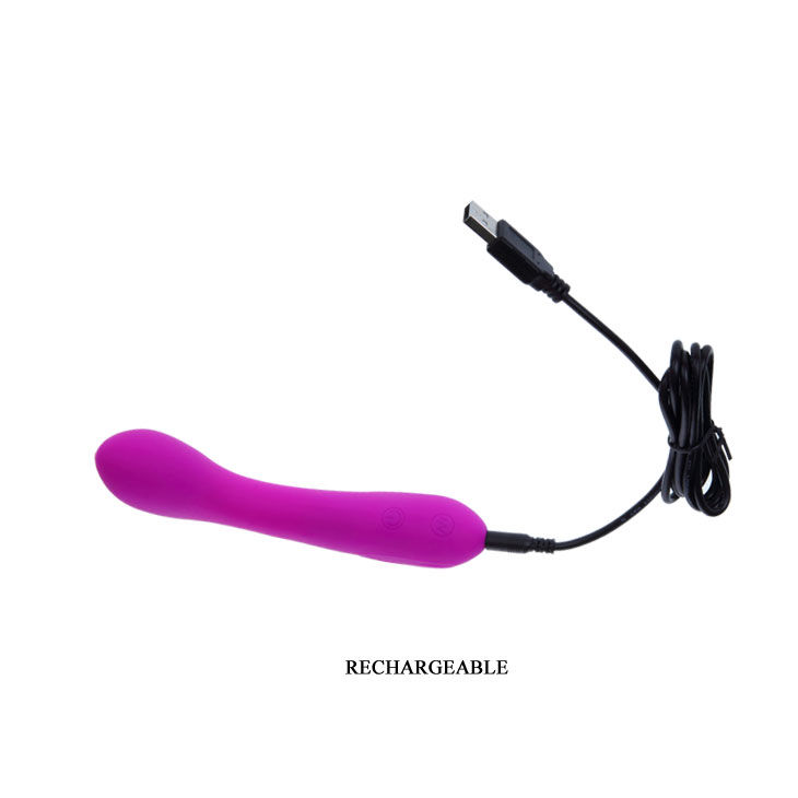 High Tech-Tony Flieder-Silikon-Massagegerät, 12 Geschwindigkeiten, Wiederaufladbar, USB · Vibratoren (Bild 7)