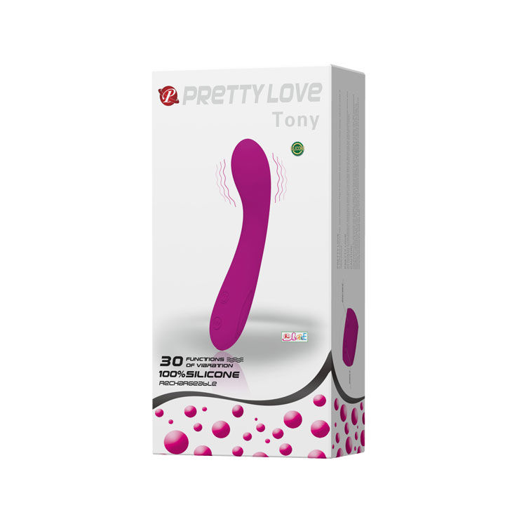 High Tech-Tony Flieder-Silikon-Massagegerät, 12 Geschwindigkeiten, Wiederaufladbar, USB · Vibratoren (Bild 9)