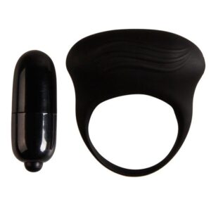 For Him-Bertram Vibro-Penisring Schwarz-Silikon