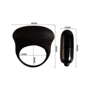 For Him-Bertram Ring Vibrator Schwarz-Silikon · Sextoys (Bild 5)