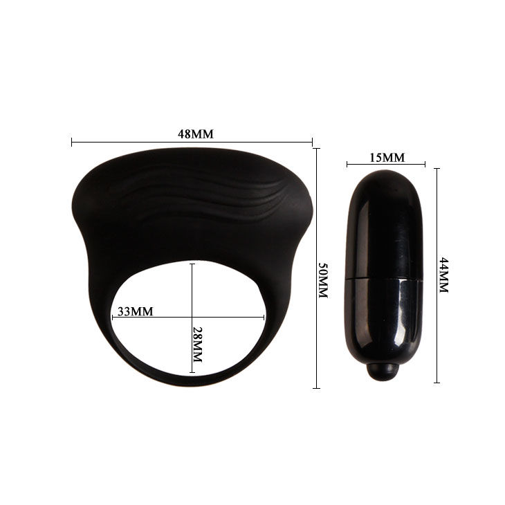 For Him-Bertram Ring Vibrator Schwarz-Silikon · Sextoys (Bild 5)