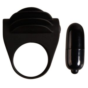 For Him-Chester Black Vibro-Penisring-Silikon