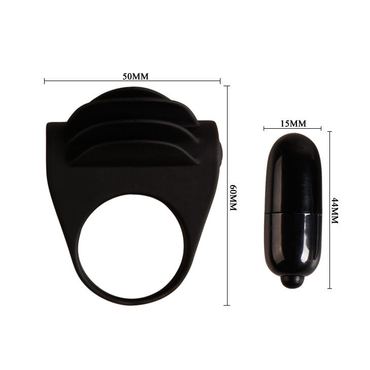 For Him-Chester Black Ring Vibrator-Silikon · Sextoys (Bild 6)