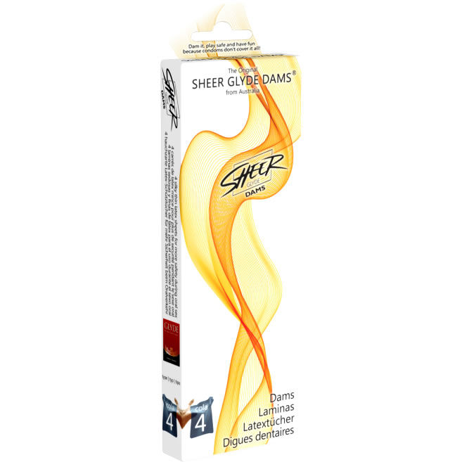 Sheer Glyde-Dams Latex für Oralsex 25×15 cm, 4 Stk. · Oralsex & Körperspiele (Bild 2)