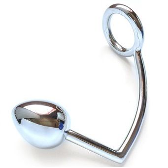 Metal Hard-Ring mit Analhaken 45mm · Spielzeug aus Glas & Metall