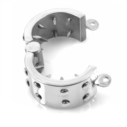 Metal Hard-Keuschheitsring gegen Erektion · Spielzeug aus Glas & Metall (Bild 2)