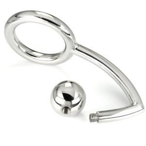 Metal Hard-Penisring mit Analhaken Intruder 45MM · Spielzeug aus Glas & Metall (Bild 2)