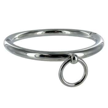 Metal Hard-Bdsm Halskette mit Ring 10 Cm · Spielzeug aus Glas & Metall
