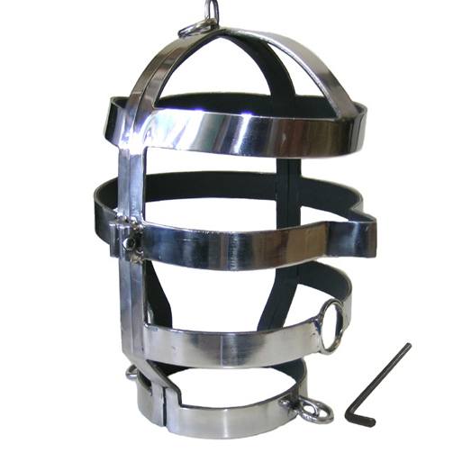 Metal Hard-Maske mit Halskette aus Stahl · Spielzeug aus Glas & Metall