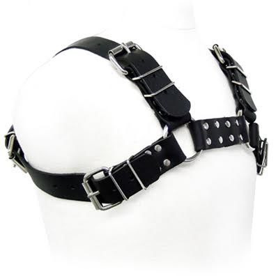 Leather Body-Harness Black Bull Dog aus Leder für Männer