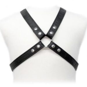 Leather Body-Harness Lasic zum Tragen unter Kleidung-Kunstleder