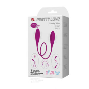 High Tech-Snaky Deluxe Vibrator 7 V-Silikon, 7 Geschwindigkeiten · Vibratoren (Bild 3)