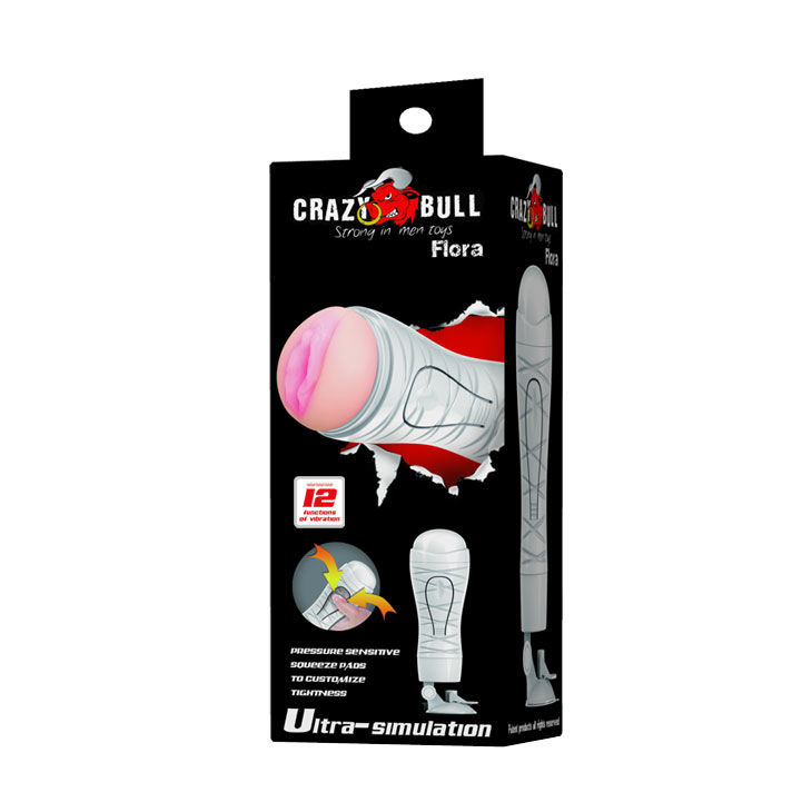 Crazy Bull-Flora Masturbator Vaginal Wiederaufladbar-TPR, 12 Geschwindigkeiten · Sextoys (Bild 2)