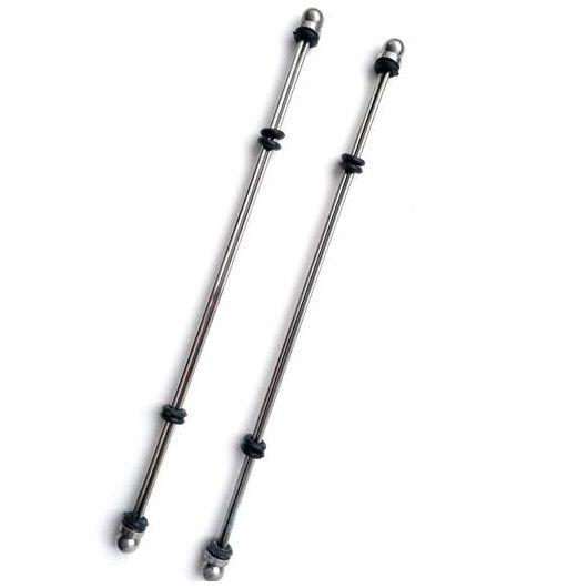 Metal Hard-Doppelstab für Nippelfolter, Klemme