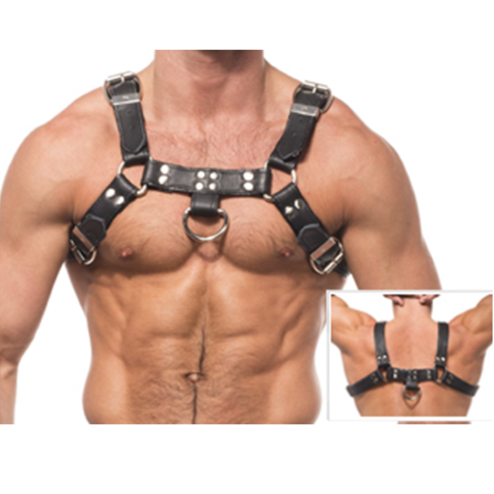 Leather Body-Lederharness mit Ketten III
