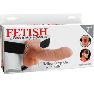 Fetish Fantasy Series-Series 7 Hohl-Strap-on mit Hoden 17.8 cm