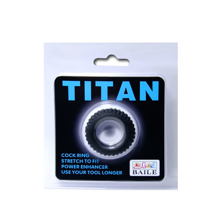 Baile For Him-Titan Cockring Schwarz 1.9 Cm-Silikon · Sextoys (Bild 5)