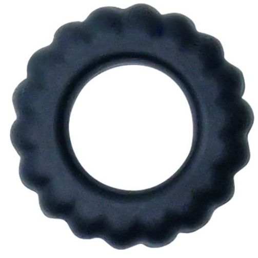 Baile For Him-Titan Cockring Schwarz 2 cm-Silikon · Sextoys
