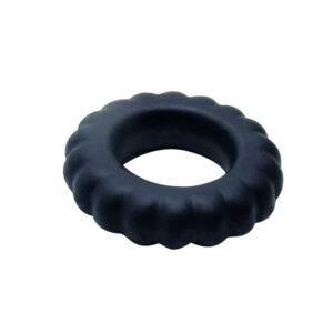 Baile For Him-Titan Cockring Schwarz 2 cm-Silikon · Sextoys (Bild 2)