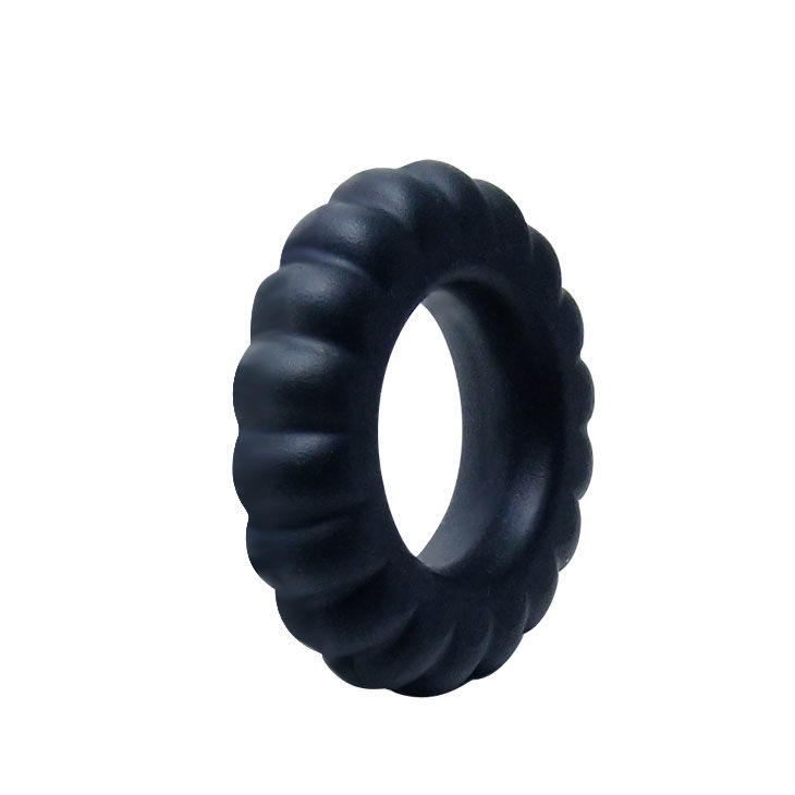 Baile For Him-Titan Cockring Schwarz 2 cm-Silikon · Sextoys (Bild 3)