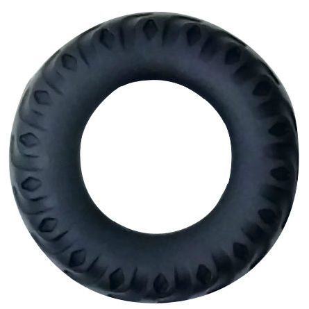 Baile For Him-Titan Penisring Schwarz Grün 2 cm-Silikon