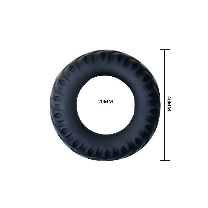 Baile For Him-Titan Penisring Schwarz Grün 2 Cm-Silikon · Sextoys (Bild 4)