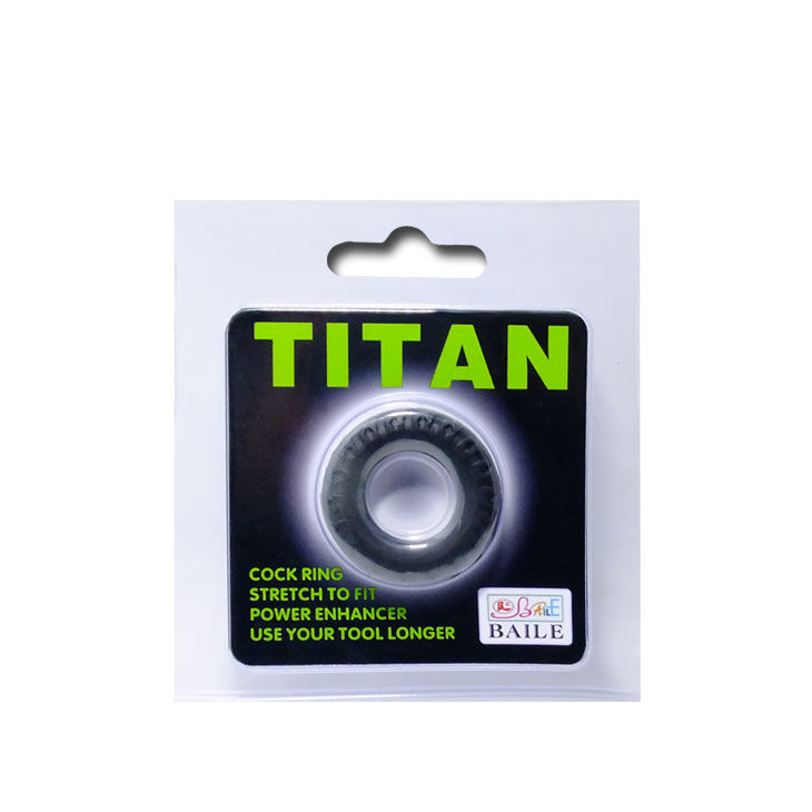 Baile For Him-Titan Penisring Schwarz Grün 2 Cm-Silikon · Sextoys (Bild 5)
