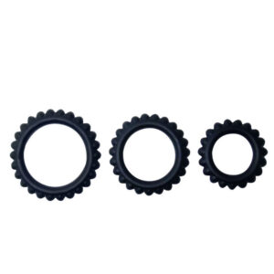 Baile For Him-Titan Set 3PCS Pen Ring Schwarz 2.8 + 2.4 + 1.9 cm · Sextoys (Bild 5)