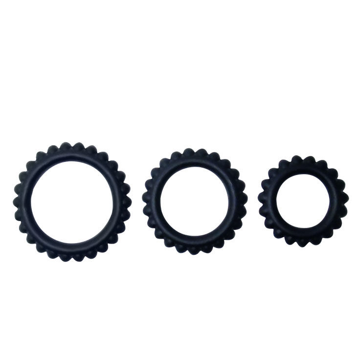 Baile For Him-Titan Set 3PCS Pen Ring Schwarz 2.8 + 2.4 + 1.9 cm · Sextoys (Bild 5)