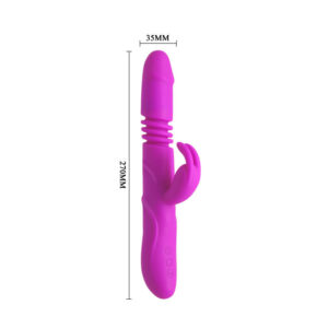 High Tech-Ward Rabbit Up & Down-Silikon, 12 Geschwindigkeiten, Wiederaufladbar · Vibratoren (Bild 5)
