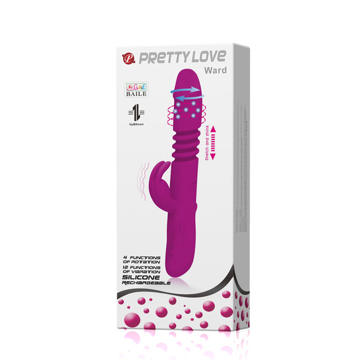 High Tech-Ward Rabbit Up & Down-Silikon, 12 Geschwindigkeiten, Wiederaufladbar · Vibratoren (Bild 8)