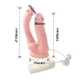 Baile Vibrators-Realistischer Penis für doppelte Penetration-Latex · Vibratoren (Bild 2)