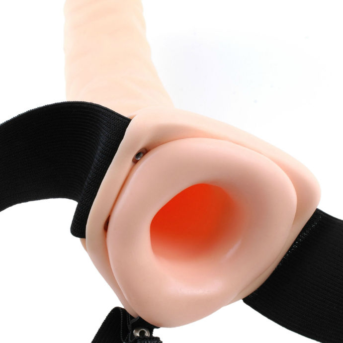 Fetish Fantasy Series-Strap-on Vibrator Rohr 19 cm Braun · Strap-on & Harness (Bild 4)