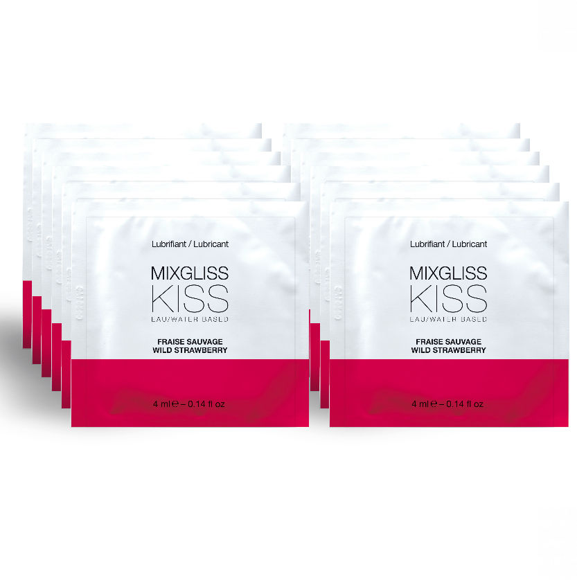 Mixgliss-Gleitgel auf Wasserbasis Geschmack Erdbeeren 12 Einfache Dosen 4 · Gleitgel