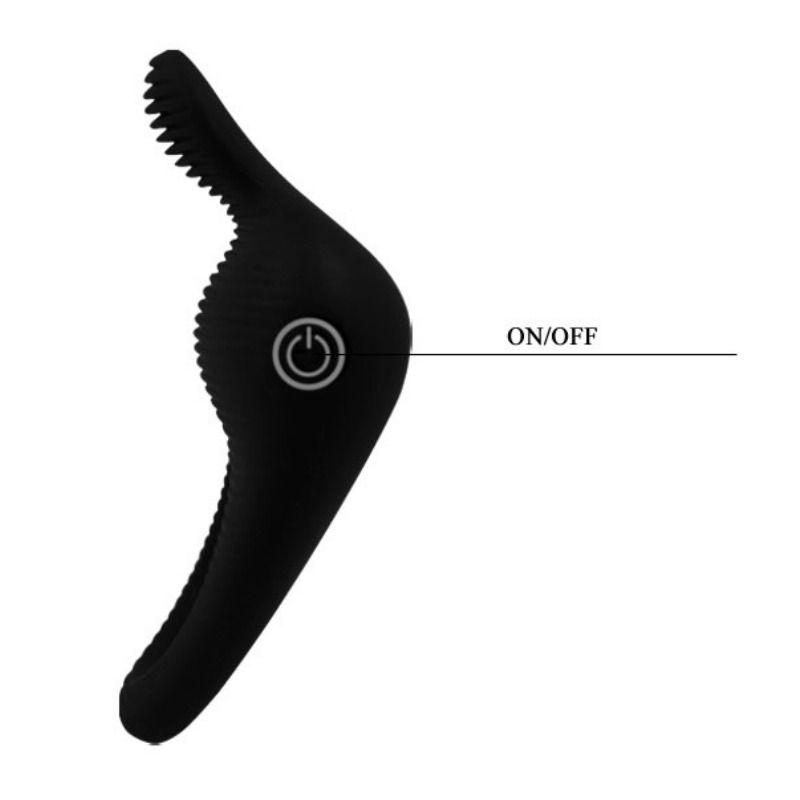 For Him-Thimble Ring Vibrator Schwarz-Silikon · Vibratoren (Bild 5)