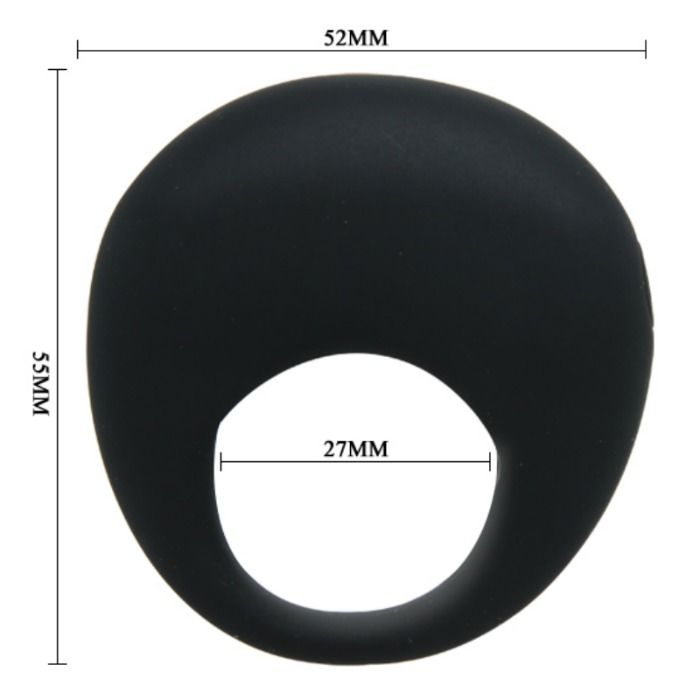 For Him-Trap Ring Vibrator Schwarz-Silikon · Vibratoren (Bild 5)