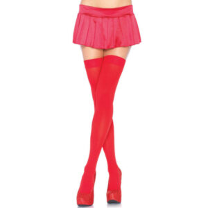 Leg Avenue Hosiery-Strümpfe Auf den Knien Nylon Rot · Sexy Damen-Dessous