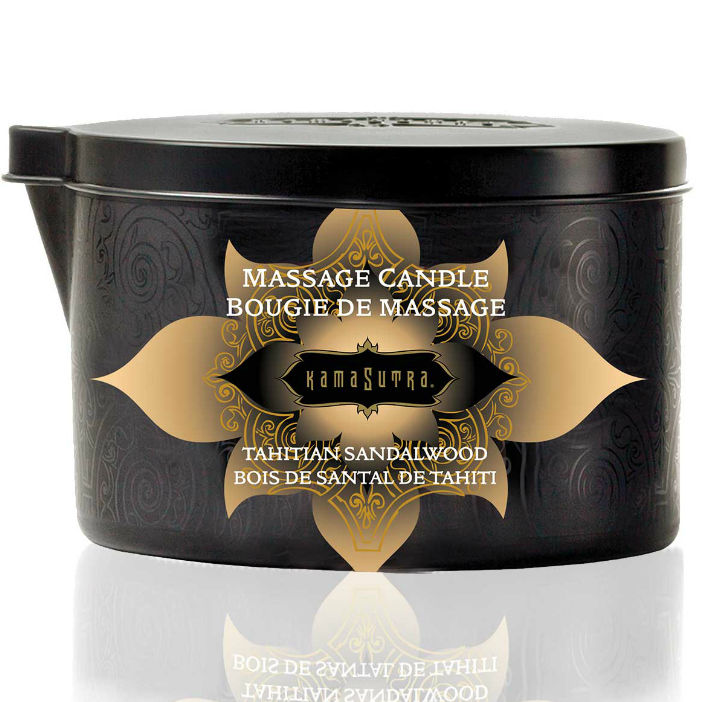Kamasutra Cosmetics-Vanillemassagekerzen und Sandelholz · Erotische Massage (Bild 2)