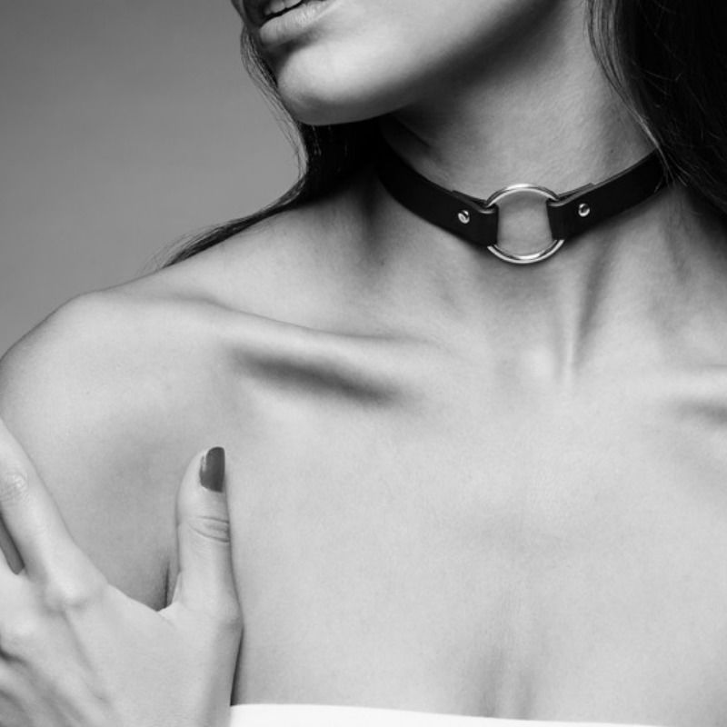 Bijoux Maze-Maze Choker Collar Schwarz-Poliuretan · Sextoys (Bild 2)