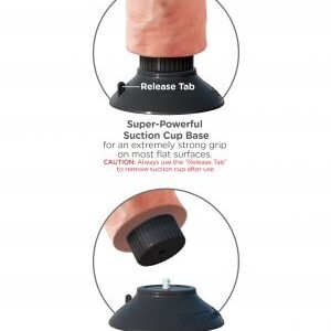 King Cock-Vibrator des Penis 20.32 Cm – Flesh-Waterproof, Saugnapf · Vibratoren (Bild 3)
