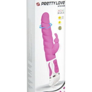 High Tech-Smart Steven Rabbit Rosa-Silikon, 12 Geschwindigkeiten, Ruhe · Vibratoren (Bild 7)